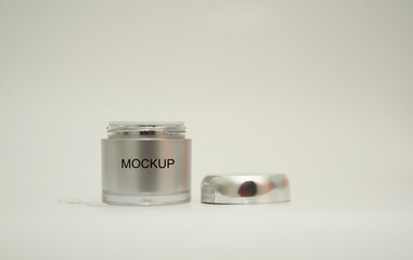 cosmetic product jar have cream inside