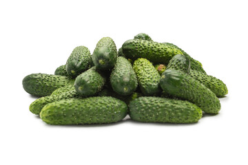 Fresh green cucombers as a background