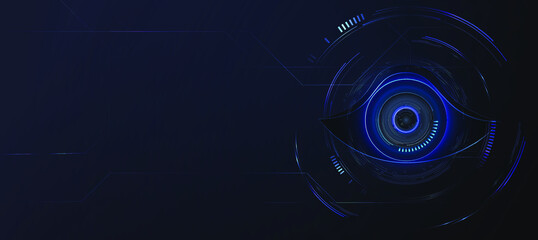 Contact Lens That Can Access the Metaverse and futuristic technology and Augmented reality , Virtual reality and earth ,digital access