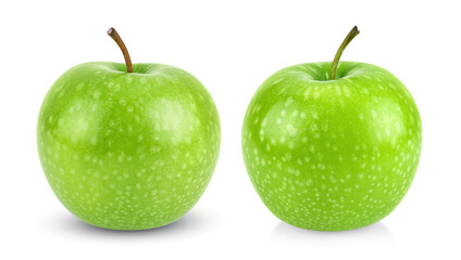 green apple isolated on white background.