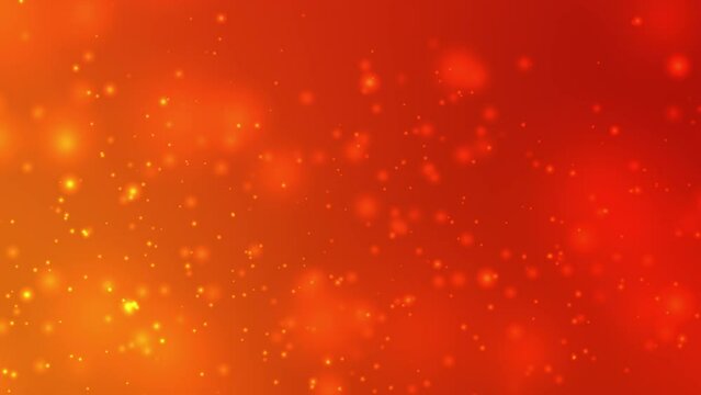 Orange Red Particle Animation Looping for Abstract Presentation Background