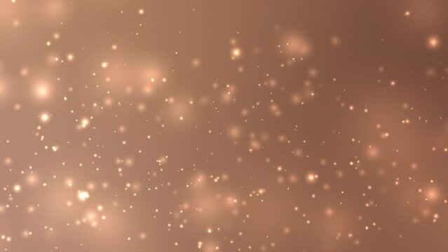 Brown Metallic Particle Animation Looping for Abstract Presentation Background