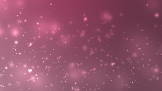 Pink White Particle Animation Looping for Abstract Presentation Background