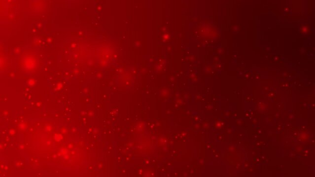 Blood Red Particle Animation Looping for Abstract Presentation Background