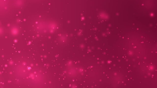 Pink Particle Animation Looping for Abstract Presentation Background
