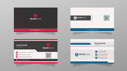 Modern Creative Design Business Card Template Illustration.