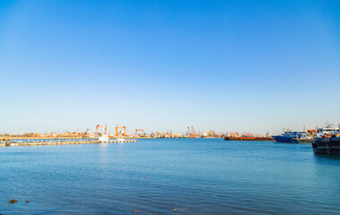 Fototapeta premium Tianjin Port cargo terminal scenery