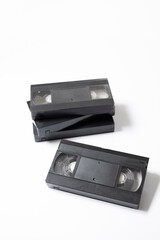 昔のビデオテープ、VHSテープ