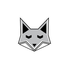 Fox head vector illustration icon