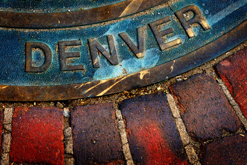 Denver Plate Seal Man Hole Cover Iron Sign