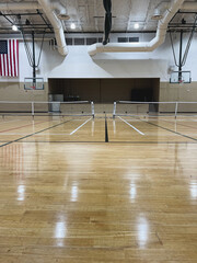indoor pickleball court gym recreation room