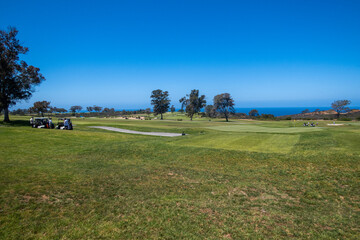 Fototapeta na wymiar San Diego, California, looking at the Torrey Pines Golf Course