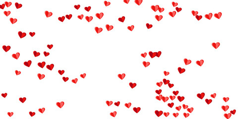 Paper cut red heart shapes romantic vector background. Mother's Day gift decor. Gift card backdrop.