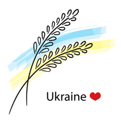 Two symbolic spikelets. With love to Ukraine.
