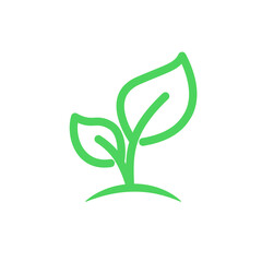 Sprout plant icon. Clipart image isolated on white background