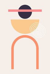 Abstract art background with watercolor vector spot elements.