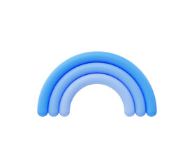 Obraz premium 3d Realistic Rainbow vector Illustration