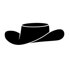 Drill team hat glyph icon. Clipart image isolated on white background