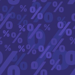 Seamless sale background blue template