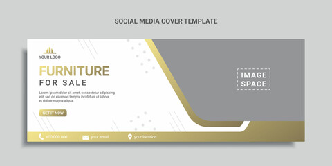 furniture social media cover or web banner