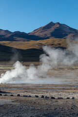 Geyser el Tatio in Atacama Desert National Park