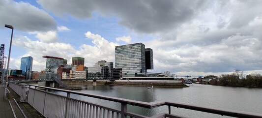 Vista de la ciudad de Dusseldorf, Alemania