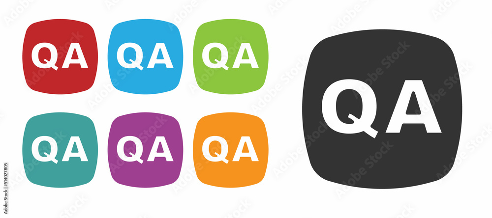 Poster black speech bubbles with question and answer icon isolated on white background. q and a symbol. faq