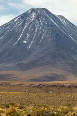 Licancabur volcano in Atacama desert