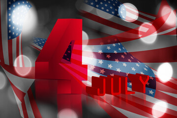 American independence Day celebration, holiday concept Happy 4th of July