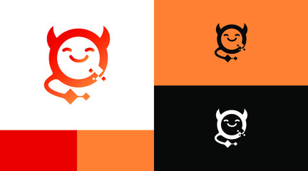 Smiling Devil Logo Design Concept