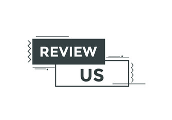 Review us User rating social banner promotion. Review Us text social media template