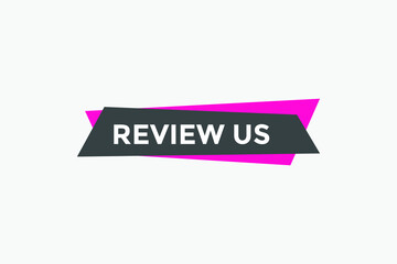 Review us User rating social banner promotion. Review Us text social media template