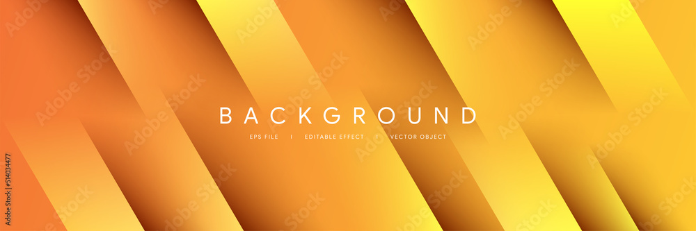 Canvas Prints modern soft orange glossy stripe gradient yellow futuristic abstract banner background tech graphic