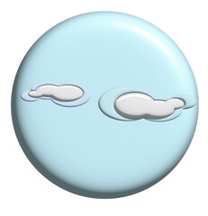 Clouds 3D Badge
