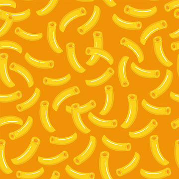 Mac and cheese vector illustration repeating pattern