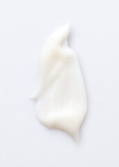 White Cosmetic Cream Isolated on White Background.