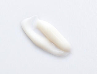 White Cosmetic Cream Isolated on White Background.