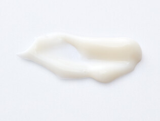 Fototapeta na wymiar White Cosmetic Cream Isolated on White Background.