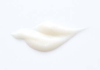 White Cosmetic Cream Isolated on White Background.