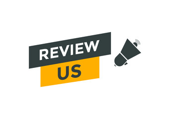 Review us on white background. Vector illustration. customer feedback concept
