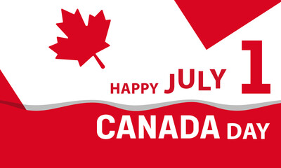 Fototapeta na wymiar Happy Canada Day Patriotic background wallpaper