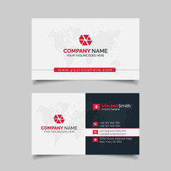 Naklejka premium Modern business card design templates