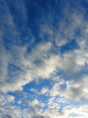 blue sky with clouds