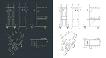 Welding cart blueprints