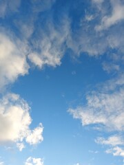 blue sky with clouds