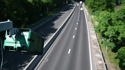 Automatic Number Plate Recognition (ANPR) monitoring and recording traffic movement on British roads