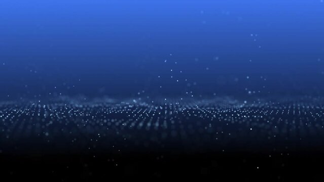 Digital bounce wavy dots copy space seamless loop animation background.