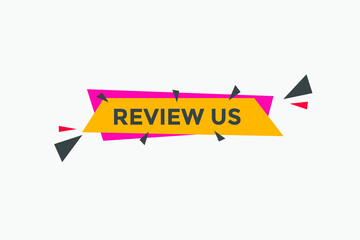 Review us User rating social banner promotion. Review Us text social media template
