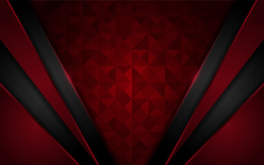 Modern dark red combination with black background with texture effect overlap layer design