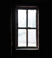 Old window in the attic